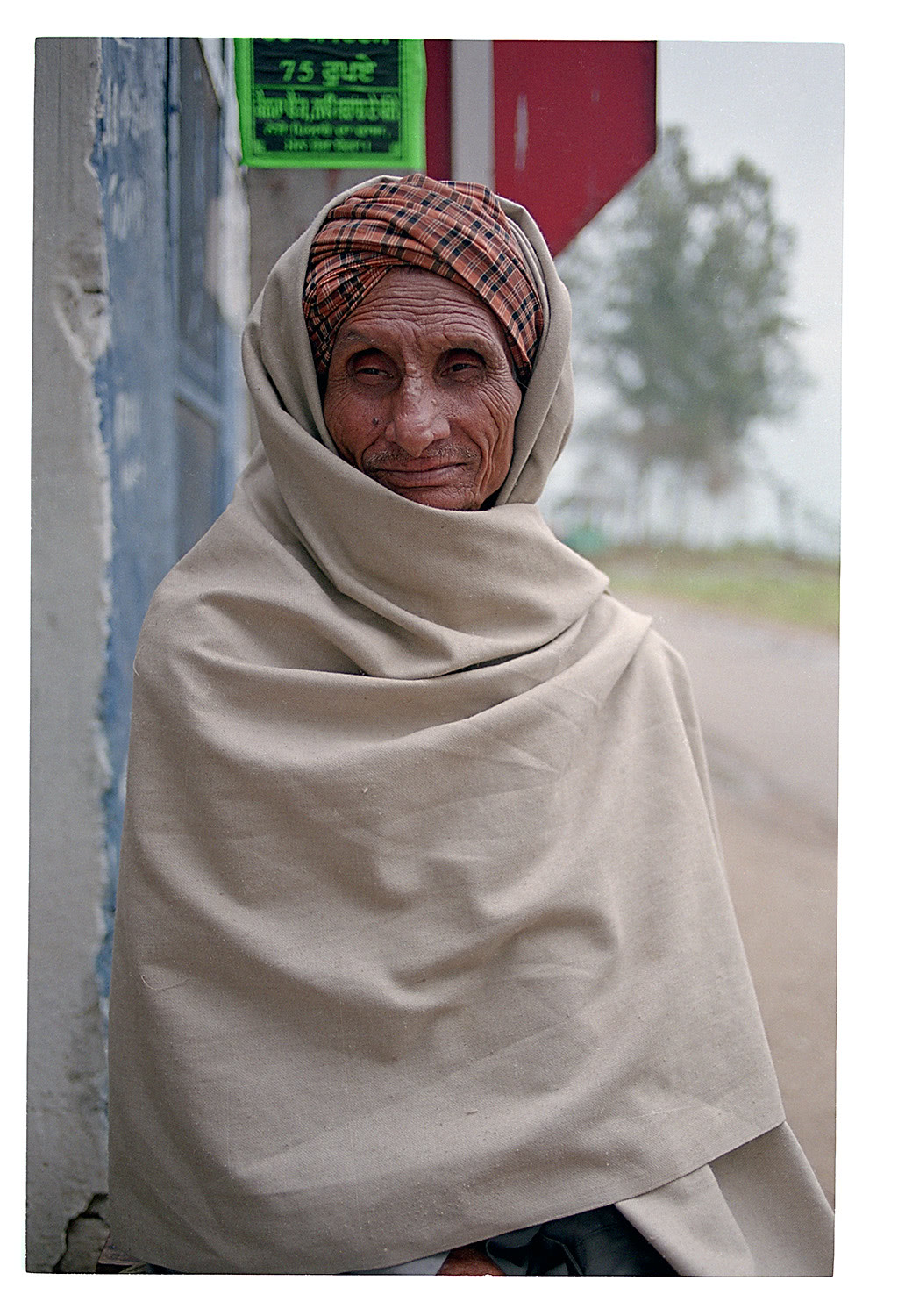 Portrait of villager in Punjab