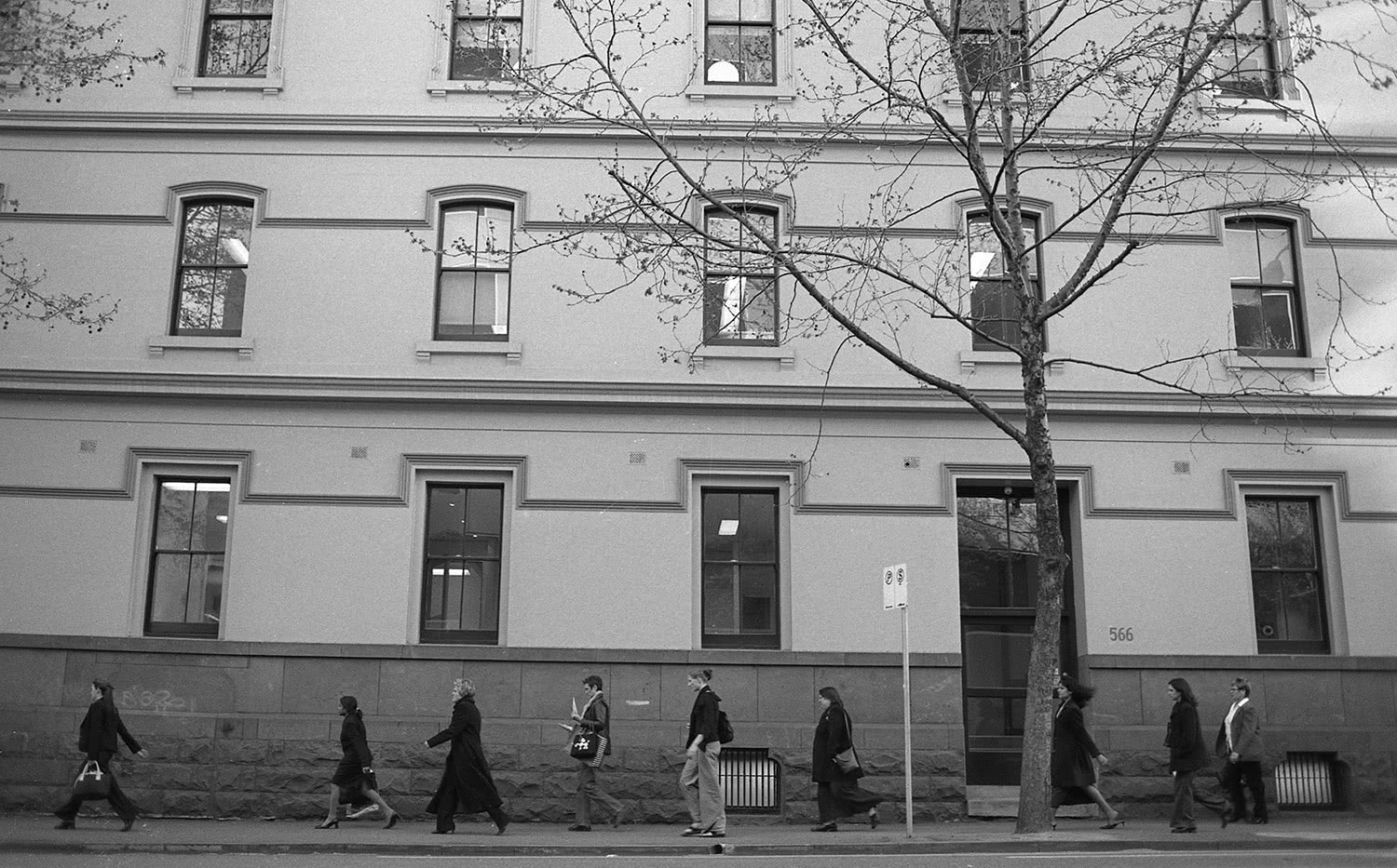 Women walking home after work Melbourne